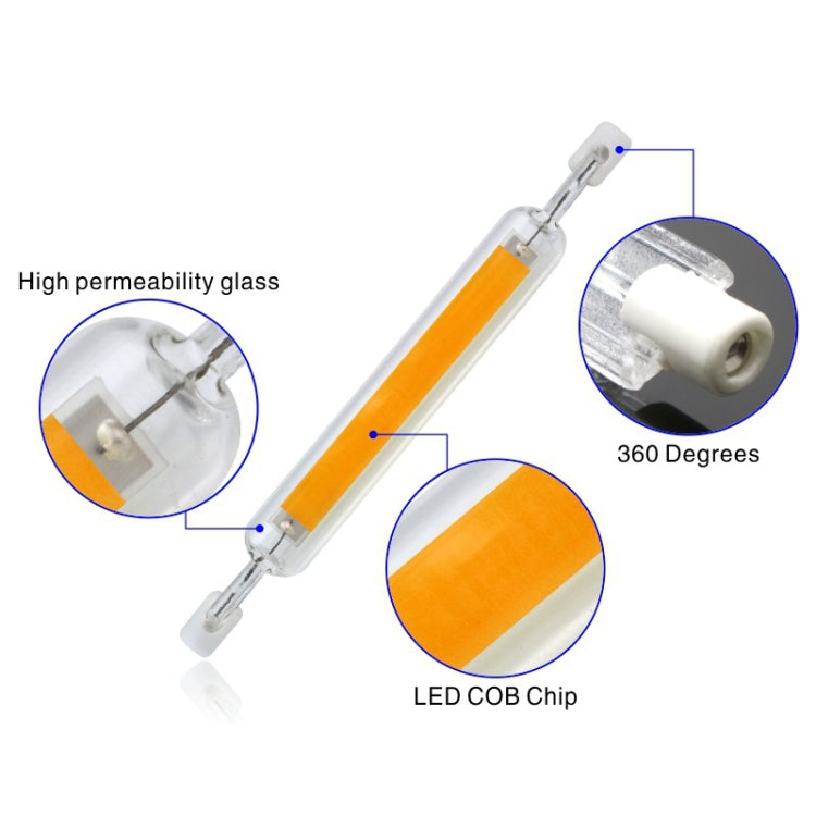 Lampada LED R7S COB dimmerabile in vetro 10W 20W