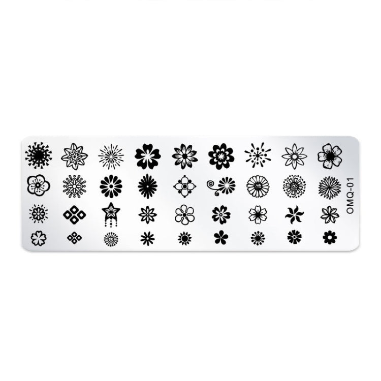 Set 5 modelli stampa nail art in acciaio inox