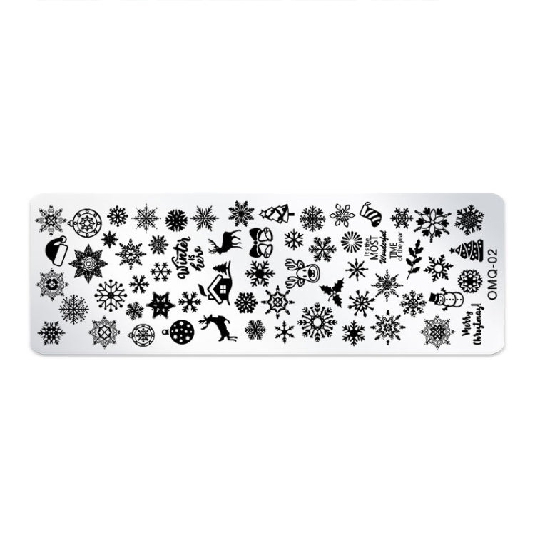 Set 5 modelli stampa nail art in acciaio inox