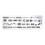 Set 5 modelli stampa nail art in acciaio inox