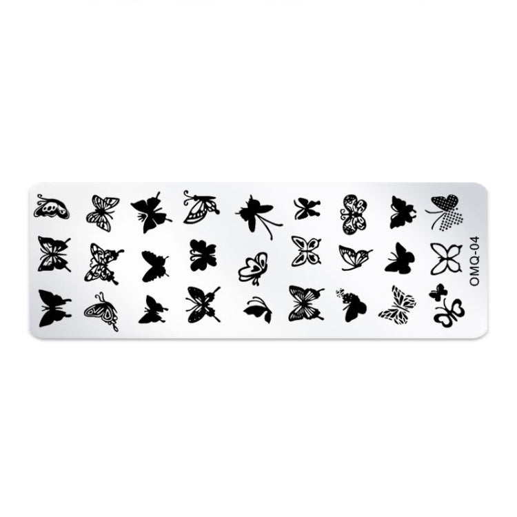 Set 5 modelli stampa nail art in acciaio inox