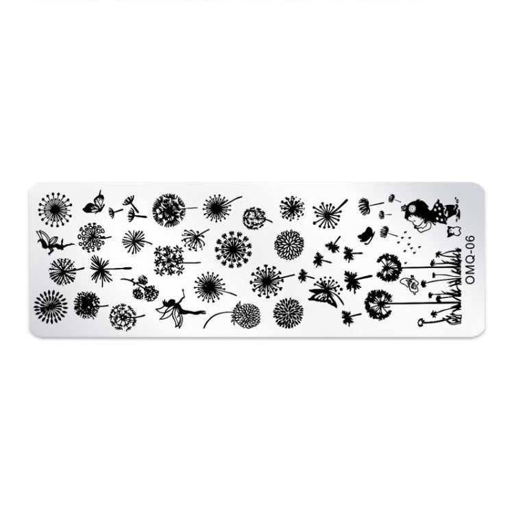 Set 5 modelli stampa nail art in acciaio inox