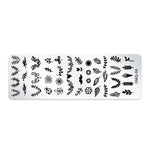 Set 5 modelli stampa nail art in acciaio inox