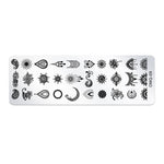 Set 5 modelli stampa nail art in acciaio inox