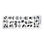 Set 5 modelli stampa nail art in acciaio inox