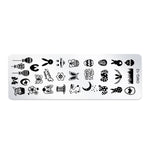 Set 5 modelli stampa nail art in acciaio inox