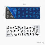 Set 5 modelli stampa nail art in acciaio inox