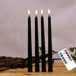 Set 4 lumi di candela elettronici a palo lungo con telecomando
