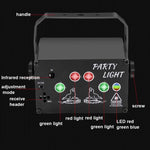 Luce laser mini palco a comando vocale T10 con telecomando