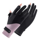 Guanti ciclismo sottili in seta di ghiaccio UV 27cm