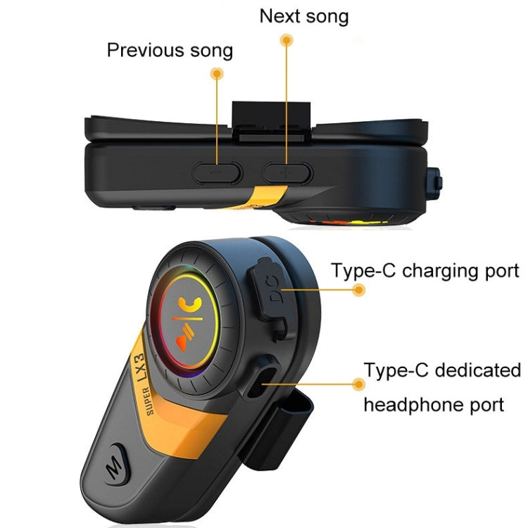 Auricolare Bluetooth per casco moto con audio stereo