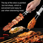 Set 2 forchette barbecue doppia testa in acciaio inox