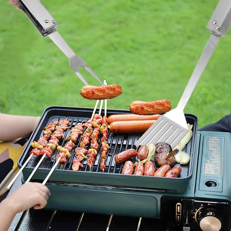 Set 3 in 1 pinze, coltello e forchetta in acciaio inox
