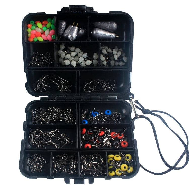 Set accessori pesca mare con scatola ABS 177 pezzi