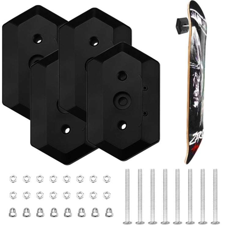 Supporto da parete per skateboard 2 pezzi in ABS