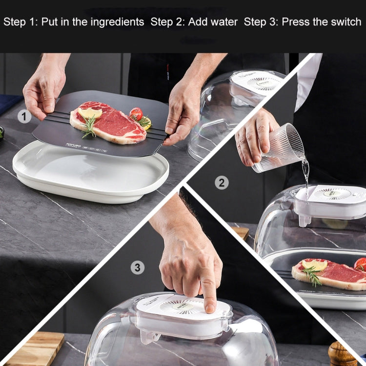 Piatto scongelamento rapido per alimenti surgelati 24,5x32 cm