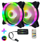 Radiatore CPU RGB con 1-8 ventole e telecomando