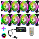 Radiatore CPU RGB con 1-8 ventole e telecomando