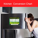 Tabella conversione ricette adesiva magnetica impermeabile