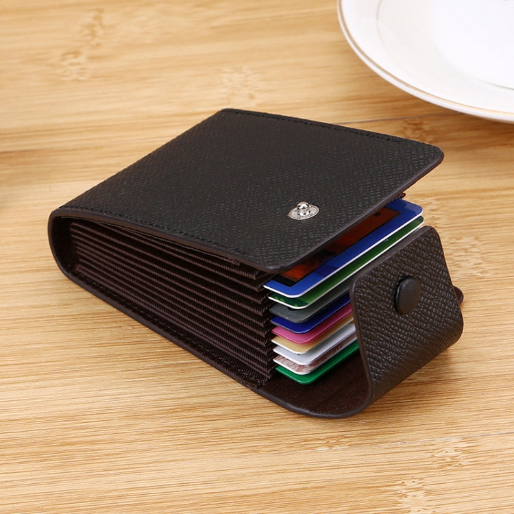 Porta carte in pelle PU con 10 slot e scomparti multifunzione