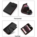 Porta carte in pelle PU con 10 slot e scomparti multifunzione
