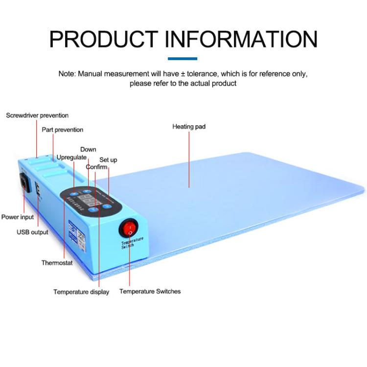 SUNSHINE S-918E Cuscinetto riscaldante per riparazione LCD
