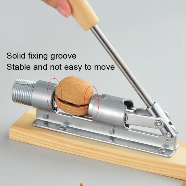 Pinza per rompere guscio noci in legno e acciaio