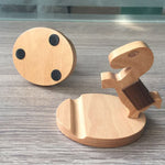 Supporto cellulare in legno di faggio per dispositivi fino a 6,3"
