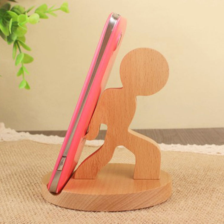 Supporto cellulare in legno di faggio per dispositivi fino a 6,3"