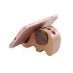 Supporto cellulare in legno di faggio per dispositivi fino a 6,3"