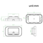 Caricabatteria auto doppio USB 4.8A con copertura antipolvere
