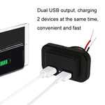Caricabatteria auto doppio USB 4.8A con copertura antipolvere