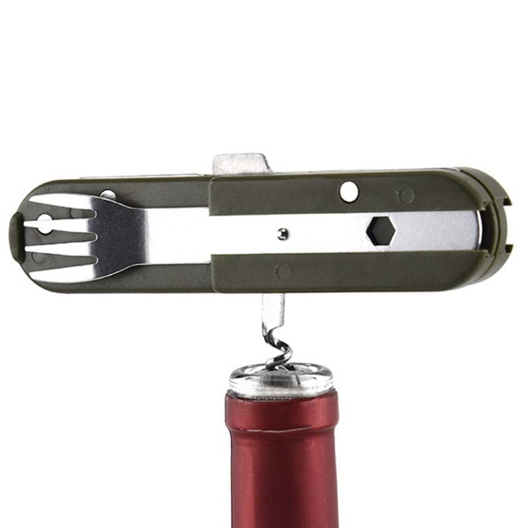 Set stoviglie da campeggio in acciaio inox pieghevole