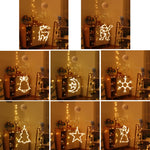 Decorazione natalizia LED con ventosa lampada sospensione