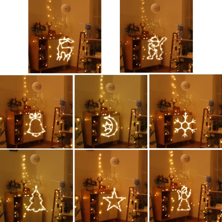 Decorazione natalizia LED con ventosa lampada sospensione