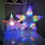 Luci LED a forma di stella per albero di Natale 23x24 cm