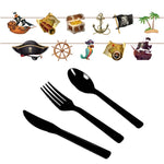 Set feste tema pirati con piatti di carta usa e getta