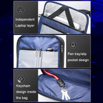 Zaino espandibile impermeabile con foro ricarica USB 15,6"