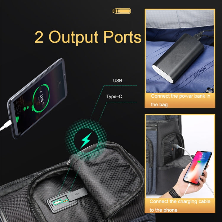 Zaino antifurto Bopai 15,6" con foro ricarica USB
