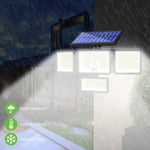 Lampada da parete solare 208 LED con sensore movimento