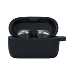 Custodia morbida in silicone con ganci per Jabra Elite 75t, Nero