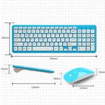 Set tastiera e mouse wireless silenziosi per PC