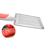 Affettatrice carne e frutta in acciaio inox antiscivolo