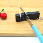 Set 4 affilacoltelli mini Speeder nero con portachiavi