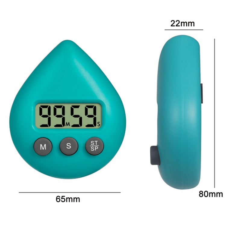 Timer elettronico a goccia d'acqua per studio e cucina