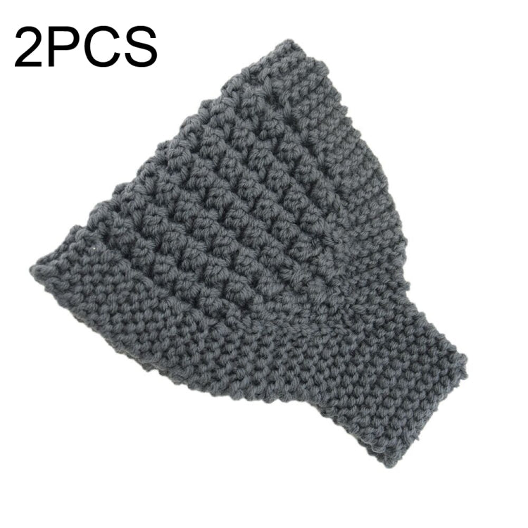 2 pezzi Fascia per capelli lavorata a maglia colorata