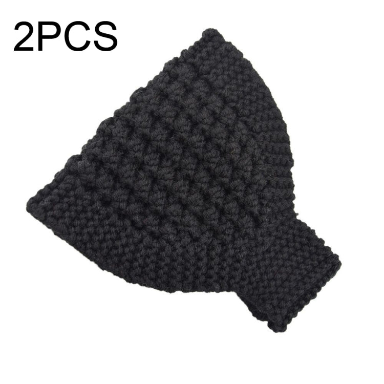 2 pezzi Fascia per capelli lavorata a maglia colorata