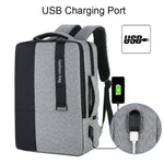 Zaino grande capacità con ricarica USB per laptop 15,6"