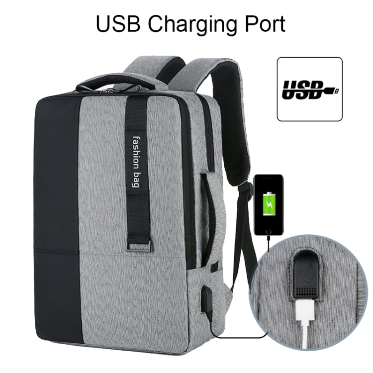 Zaino grande capacità con ricarica USB per laptop 15,6"