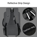 Zaino grande capacità con ricarica USB per laptop 15,6"